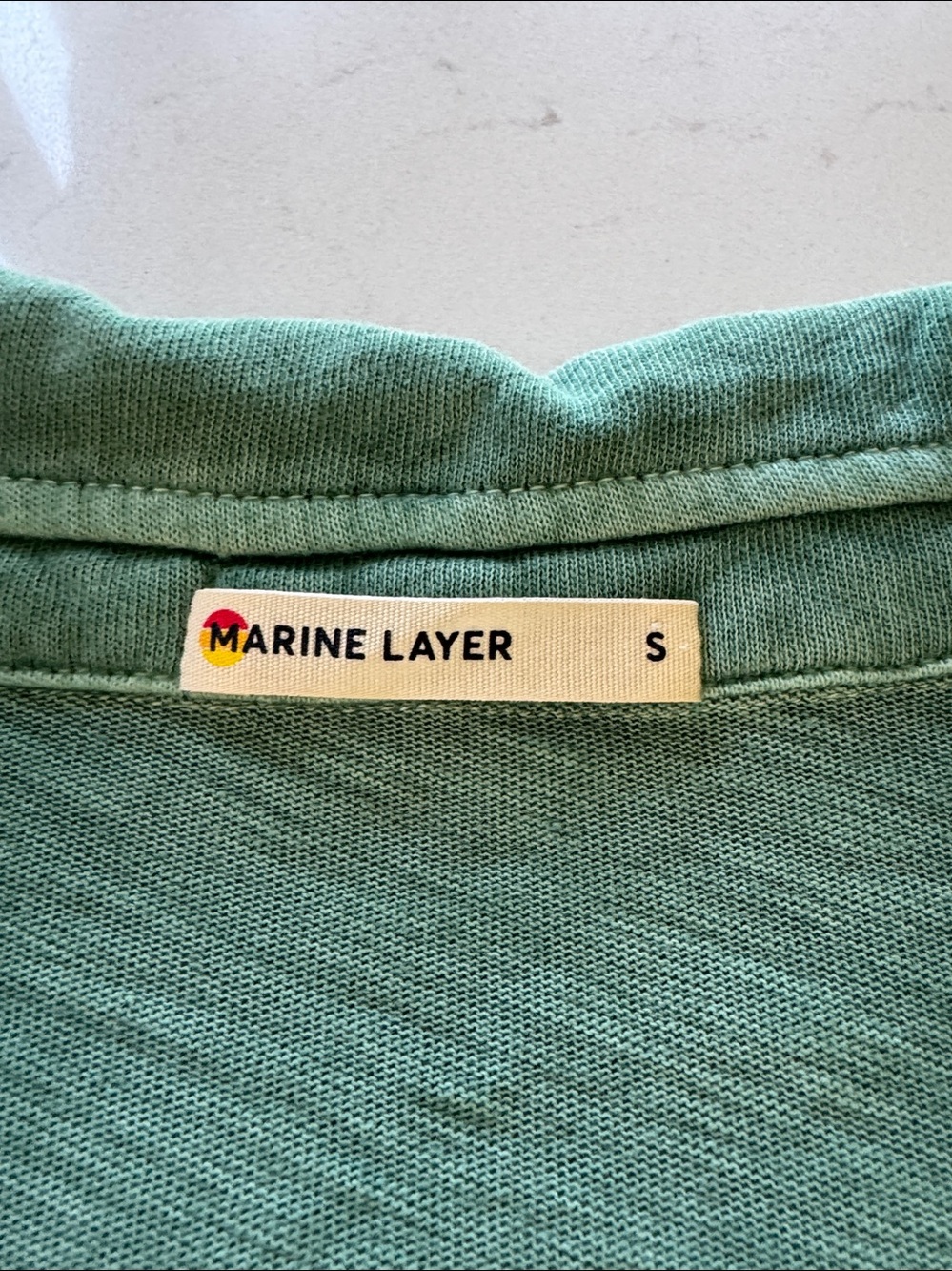 Marine Layer Mint Green Crewneck Tee Size: S NWOT - Picture 2 of 4